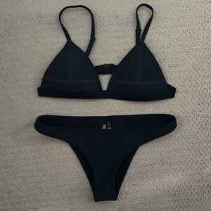 TRIANGL Navy Blue Bikini Set